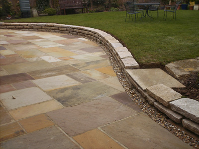 Indian Sandstone Patio Brick Edging Pulboriugh Sandstone 32 Indian